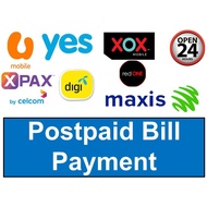 Min Rm 5.00 Postpaid Mobile Bill Payment Services Celcom Digi Umobile YES, Maxis (Open 24Hours)