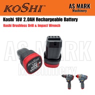 Koshi 18V 2.0AH Rechargeable BATTERY SHJ Cordless Drill Impact