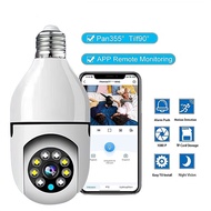 〖qulei electron〗CCTV Bulb Camera 360° Panoramic Wireless 1080P WiFi Connect to Cellphon Smart Security Camera