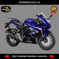 Custom Yamaha R15 V4 Decal Custom R15M Motorcycle Striping/ with R25 Motif R15v4 Sticker/