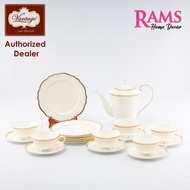 Vantage 20 Pcs Embossed Tea Set - Floral Odessa Gold