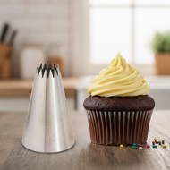 Stainless Steel 4B Icing Nozzle for Cake Decorating Pastry Tips Baking Accessories 864 Style  Nozel 