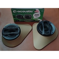 Box Pintu + speaker 4 inch acoustic mobil 1set 2pcs kiri dan kana
