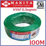 Kabel NYAF - Kabel AVSS - Kabel 0.5mm 0.75mm 1.5mm 2.5mm SNI Makita Tembaga Murni 100M
