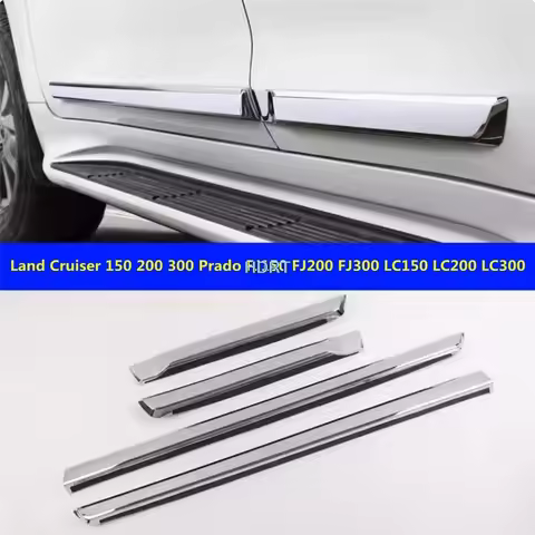 Car Style Body Trim Door Side Strip Skirt Edge Molding For Toyota Land Cruiser 150 200 300 Prado Fj1