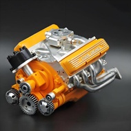 New V8 Engine Ornament V8 Model Engine Kit Crafts DIY Engine Decoration Car Engine Model Ornaments F