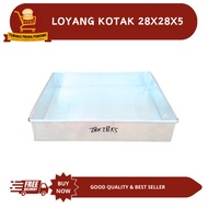 28 X 28 X 5 ALUMINUM SQUARE PANS / SQUARE PANS CAKE PANS