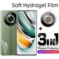 3in1 Front Back Full Cover Protection Hydrogel Film For Realme 12 11 Pro Plus 11Pro+ 11X Realme11 Re
