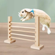 Rabbit Jump Bar Interactive Indoor Outdoor Jump Hurdle Bar Rabbit Exercise Obstacle Wood Toy for Rab