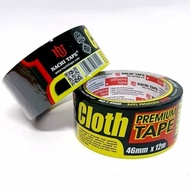 Black Cloth Duct Tape / Cloth Tape NACHI 2 Inch (46mm x 12m) / (35mm x 12m) / (23mm x 12m)