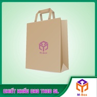 Mb - kraft Paper Bags - Cement Paper Bags with Thick Paper Handles 100gsm - 120gsm