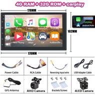 2din จอ android ติดรถยนต์ 7/9/10 นิ้ว รถวิทยุเครื่องเล่นมัลติมีเดีย 2.5D เครื่องเสียงติดรถยนต์ ดู Ne