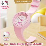 100% Authentic Hello Kitty Watch for Girls Kuromi Fashion Waterproof Watch Quartz Watches for Boys Cinnamoroll Clear Luminous Scratch Resistant Cute Wristwatch for Kids Watch Sanrio Melody 手表 877 Birthday Gift Christmas gifts 826