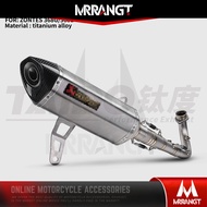 Akrapovic ZONTES 368G Modified Exhaust Pipe Titanium Stainless Steel Full System Exhaust Plug and pl