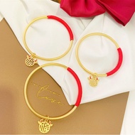 ✨2021 new sand gold small golden bull bracelet female transfer red string bracelet bull blessing bracelet✨