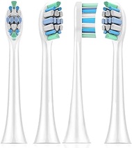Replacement Toothbrush Heads for Philips Sonicare：4 Pack Soft Replacement Electric Brush Head Compatible with Phillips Sonicare Plaque Control Snap-on