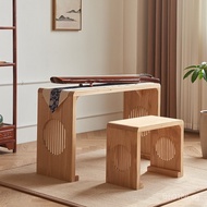 Resonant Paulownia Wood Calligraphy Table Guqin Table Stool New Chinese Style Tea Art Table Zen Tabl