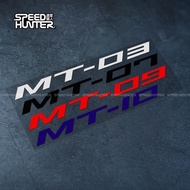 YAMAHA MT03 MT07 MT09 MT10 letter sticker motorcycle fuel tank sticker helmet waterproof reflective 