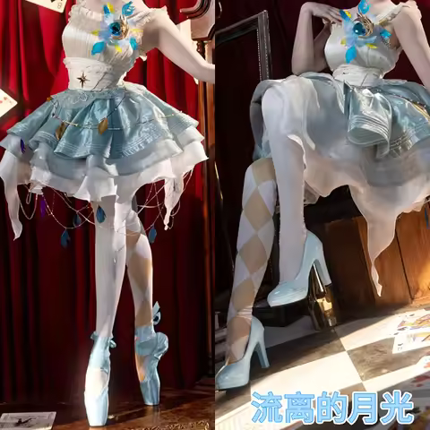 Game Identity V Drifting Moonlight Margaretha Zelle Cosplay Costume Pantyhose Women JK Stockings Gir