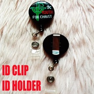 YFC Id clip stretchable retractable badge reels Youth for Christ design High Quality id sling Lanyar
