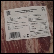 El Primo Smoked Beef Us Shortplate Slice | Daging Sapi Asap 500 Gr