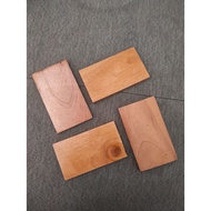 SangKayu Wooden Board 12x7x1 cm Wooden Scrap Board Display Wooden Tray Base