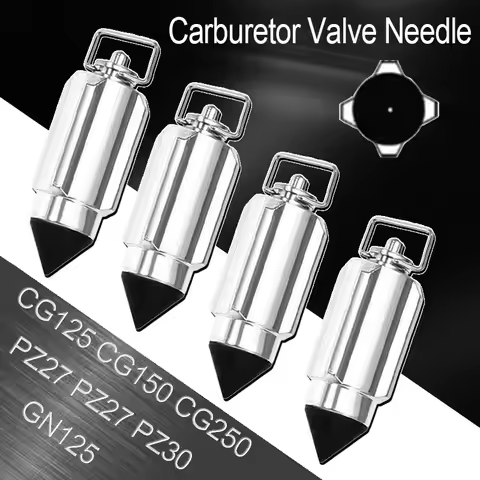 4/2pcs Carburetor Valve Needles Carb Repair Part For GY6 PZ 26 27 30 CG125 CG150 Motorcycle Moped Sc