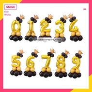 14pcs 2ft gold number balloon set birthday partyneeds decorations balloon supply