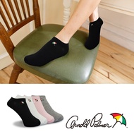 [Arnold Palmer Umbrella] Embroidered Colorful Boat Socks Umbrella Brand Invisible Women's High Cotto
