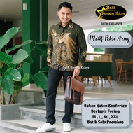 Batik Tops Men Cool Elegant Simple Motifs Batik Shirt Men Long Sleeve Luxury Latest 2022 Present Calm Batik Shirt Premium Quality Premium Quality Batik Stitches Smooth Full Furing Batik Solo Batik Shirt For Men