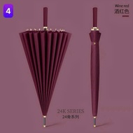 KAW Large Umbrella Type 24 Spokes Rainproof Fabric, Sun and Rain Umbrella, Diameter 115cm