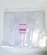 ถุงหูหิ้วไฮโซPEไซส์ใหญ่  ถุงใส่เค้ก 2 ปอนด์ 3 ปอนด์ 14"×24"15"×22" ตราดีที่หนึ่ง👍🏻 บรรจุ500กรัม