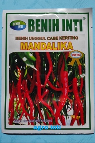 Benih cabe keriting merah MANDALIKA isi 10gram tahan virus gemini dari Benih Intii