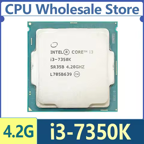Intel Core I3-7350K i3 7350K 4.2 GHz Dual-Core Quad-Thread CPU Processor 4M 60W LGA 1151