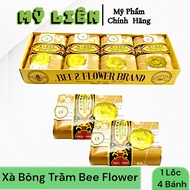 Xà phòng con ong - Xà bông trầm hiệu con ong BEE FLOWER ( lốc 4 soap)