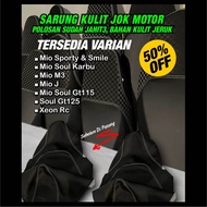 Variasi Sarung / Kulit Jok Motor Polosan,Motor Mio,Soul Gt125,dan Xeon Rc, Sudah 3 Jahitan Bahan Kul