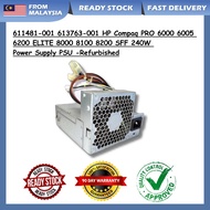 611481-001 613763-001 HP Compaq PRO 6000 6005 6200 ELITE 8000 8100 8200 SFF 240W Power Supply PSU -R