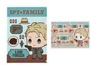 間諜家家酒 SPY×FAMILY Lovely Ordinary Days 一番賞 F賞 透明文件夾及貼紙套裝- 洛伊德·佛傑[平行進口]