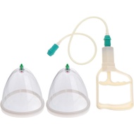 ARTIBETTER 2pcs Set Terapi Bekam 2 Cawan Sedut dengan Pam Magnetik Set Terapi Bekam Acupoint Cina Al