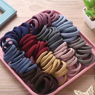 500pcs/10pcs Assorted Candy Color Rubber Hair Bands, 4cm/1.57in, Stretchy, Simple & Elegant, Suitabl