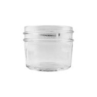 100ml Miami Glass Jar (with silver metal cap)