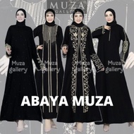 Diskon Muza Abaya Hitam Abaya Syari Turkey Dress Muslim (Busui)
