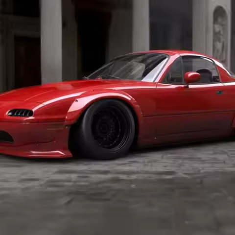 Fiber Glass 1989 To 1997 Mazda Miata MX5 NA PD Style Body Kit Front Lip Fender Rear Wing for Miata M