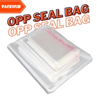 PACKHUB 100PCS OPP Plastic Bag Transparent Plastik Transparent Plastik Baju Beg Plastik Tudung