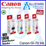 (ALLSTARS : We are Back)  Canon GI-70 PGBK/Y/M/C Original Ink Cartridge (3388C001) for Canon PIXMA G