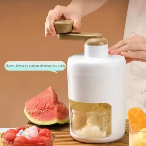 Diy Household Hand-Operated Shaved Ice Milk Shake Making Smoothie Machine Kitchen Hand Ice Breaker M