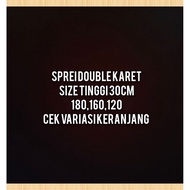 DOUBLE RUBBER BEDSHEET 30CM HEIGHT 160 180 120