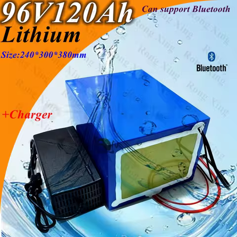 96v 120ah Lithium Ion Battery Li Ion Bluetooth BMS APP For 5000W Motor Robot Scooter Bike Motorcycle