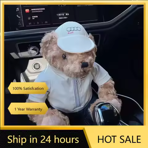 2025 Hot Cute Plush Car Ornaments Christmas 4S Gift For for Audi A1 A3 8P 8V A4 A5 A6 A7 A8 Q3 Q5 Q7