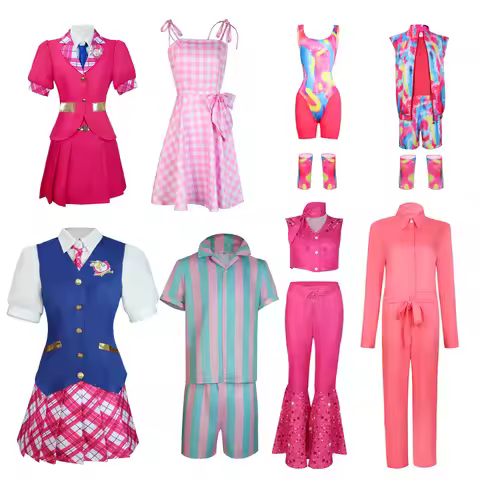 Barbie Costume For The Live-action Movie Barbie Dress And Tight Pants Cosplay Outfit